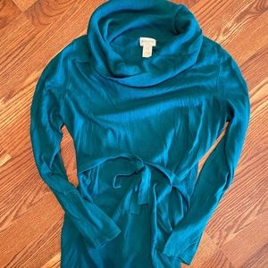 Blue maternity sweater